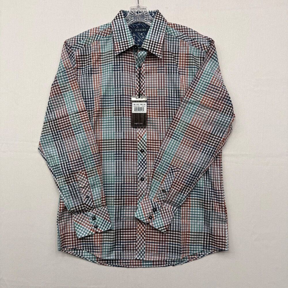 Zagiri NWT  Long Sleeve Shirt 100% Cotton Size Medium
